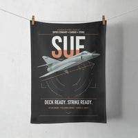 Thumbnail for Dassault Super Étendard design on black towel