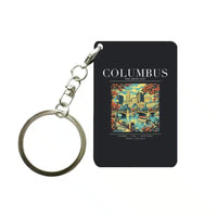 Thumbnail for COLUMBUS - Poster - Key Chain - Black