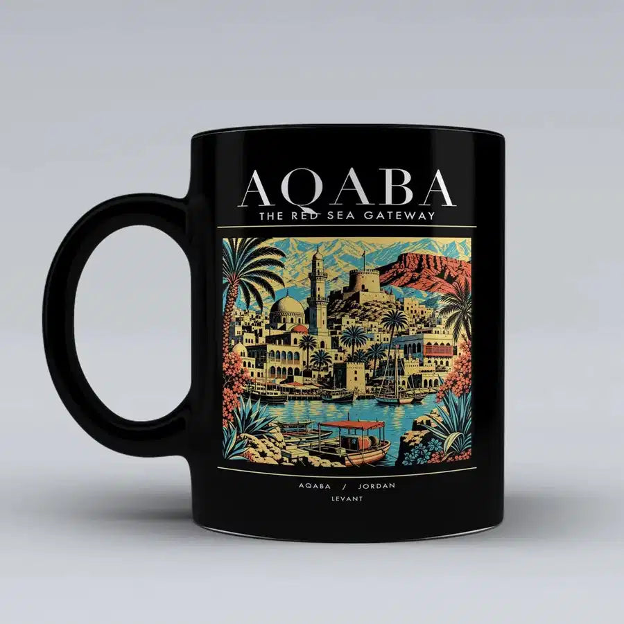AQABA - Poster - Mug - Black