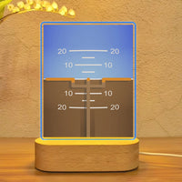 Thumbnail for Gyro Horizon 2 aviation design on premium acrylic with LED night lamp.