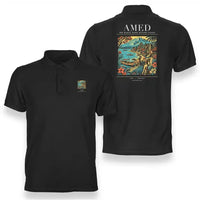 Thumbnail for AMED - Poster - Double-Side Polo - Black
