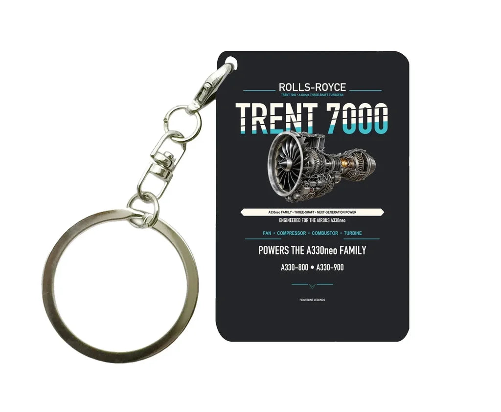 TRENT 7000 Key Chain design on black key chain