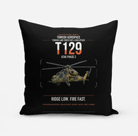 Thumbnail for Turkish Aerospace T129 ATAK Phase 2 design on black pillow