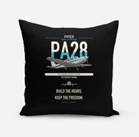 Thumbnail for Piper PA-28 Cherokee design on black pillow