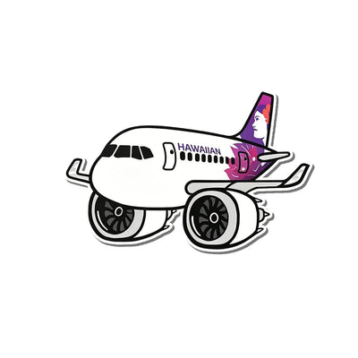 Hawaiian Airlines Airbus A321 NEO aviation design airplane sticker in weather-resistant vinyl.