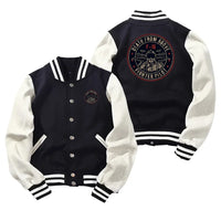 Thumbnail for Fighter Jet 16 - Death From Above Baseball Style aviation design printed on two-tone shell with ribbed cuffs baseball jacket.