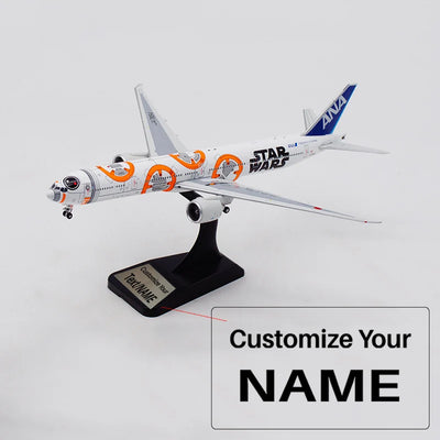Side view of All Nippon Airways Boeing 777-200ER Airplane Model JA789A (1/400) aviation 16-18cm scale model aircraft in dieca.
