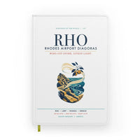 Thumbnail for Rhodes Airport Diagoras (RHO) design on white notebook