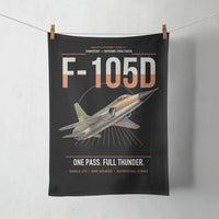 Thumbnail for F-105D Thunderchief design on black towel