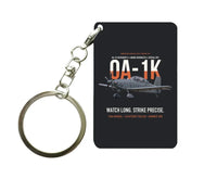 Thumbnail for OA-1K SKYRAIDER II Key Chain design on black key chain