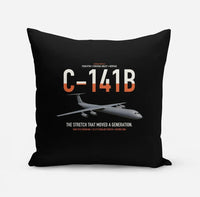 Thumbnail for C-141B Starlifter design on black pillow