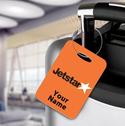 Jetstar Airlines aviation print acrylic luggage tag, durable acrylic.
