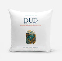 Thumbnail for Dunedin Airport (DUD) design on white pillow