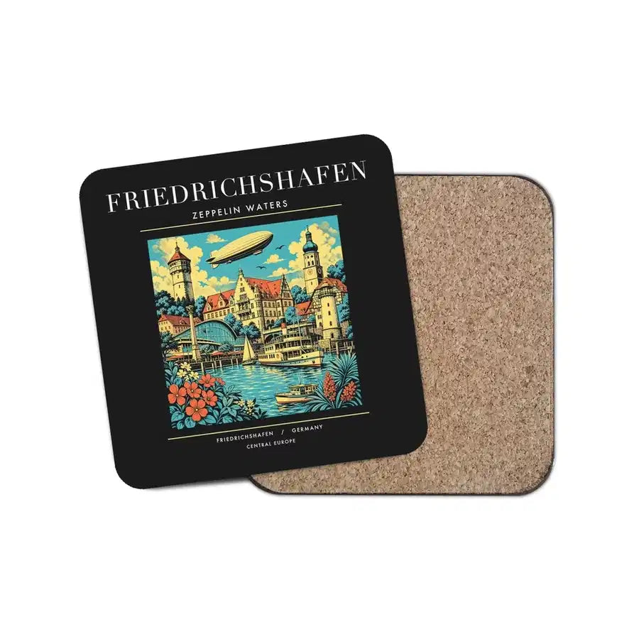 FRIEDRICHSHAFEN - Poster - Coaster - Black