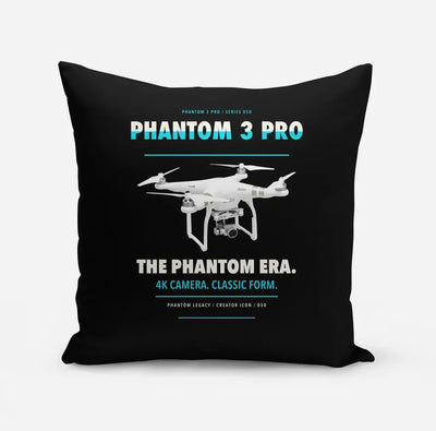DJI Phantom 3 Professional design on black pillow