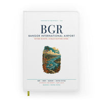 Thumbnail for Bangor International Airport (BGR) design on white notebook