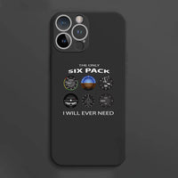 Thumbnail for The Only Six Pack I Will Ever Need aviation design on soft silicone iPhone case for iPhone.