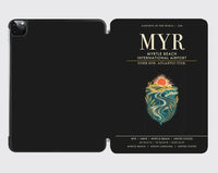 Thumbnail for Myrtle Beach International Airport (MYR) design on black ipad tablet case