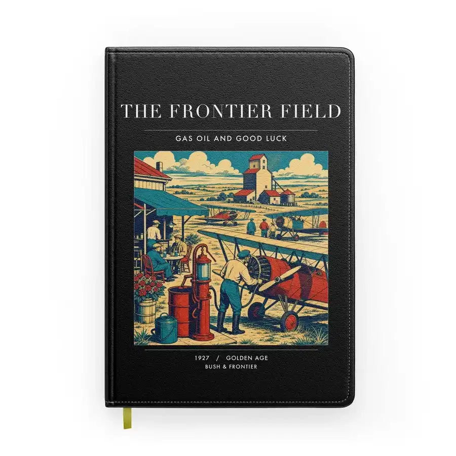 VINTAGE G4034 - The Frontier Field - Designed Notebooks design on black