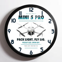 Thumbnail for DJI Mini 5 Pro design on white framed wall clock