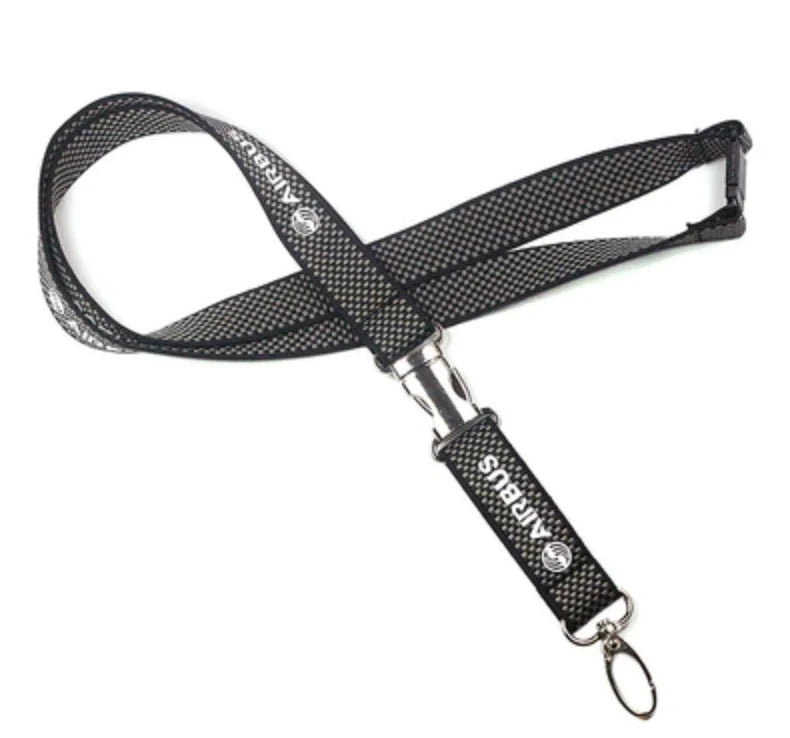 Best-Selling Genuine Airbus lanyard and ID holder, Single Buckle