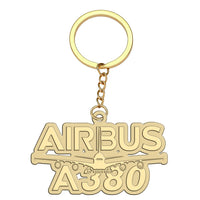 Thumbnail for Amazing Airbus A380 aviation hollow key chain in polished alloy.