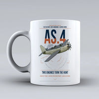 Thumbnail for Fairey Gannet AS.4 design on white ceramic mug, double-side print