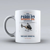 Thumbnail for Guimbal Cabri G2 design on white ceramic mug, double-side print