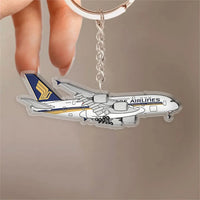Thumbnail for Singapore Airlines Airbus A380 Design Acrylic Keychain