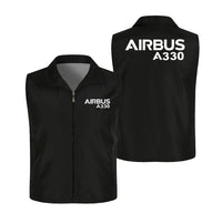 Thumbnail for Airbus A330 & Text Thin Style aviation design printed on lightweight shell with sleeveless design thin vest.