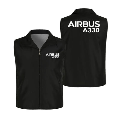 Airbus A330 & Text Thin Style aviation design printed on lightweight shell with sleeveless design thin vest.