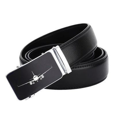 Airbus A320 Silhouette aviation men's belt in leather.
