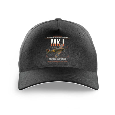 Hawker Hurricane Mk I design on black printed hat