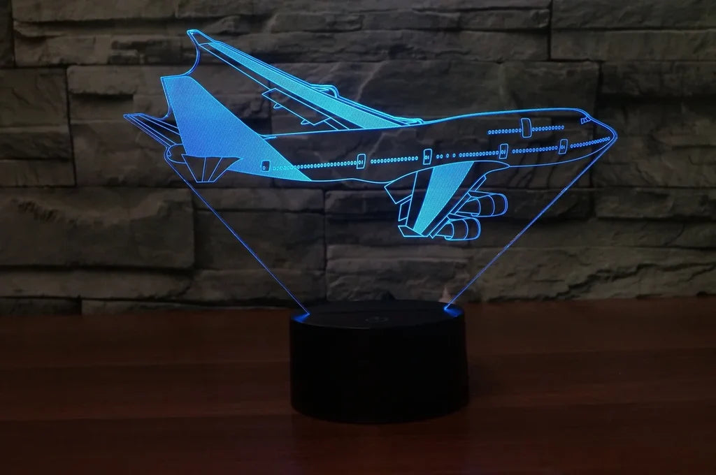 Customisable Boeing 747 3D Lamp - view 2