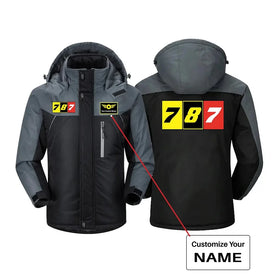 Flat Colourful 787 Thick Winter Jackets