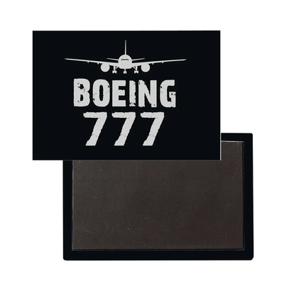 Boeing 777 Plane aviation themed magnet, strong neodymium core.