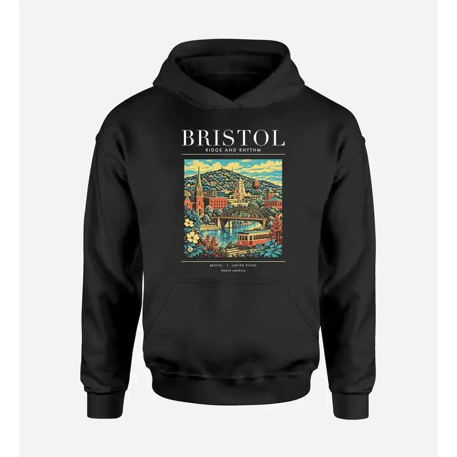 BRISTOL - Poster - Premium Hoodie - Black