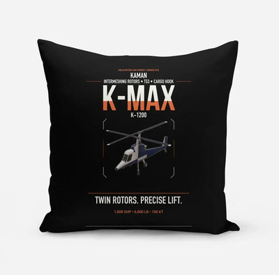Kaman K-1200 K-MAX design on black pillow