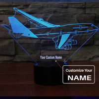 Thumbnail for Turning Boeing 747 aviation themed 3D night lamp, premium acrylic with LED.