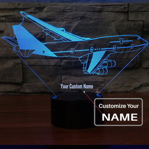 Turning Boeing 747 3D Lamp