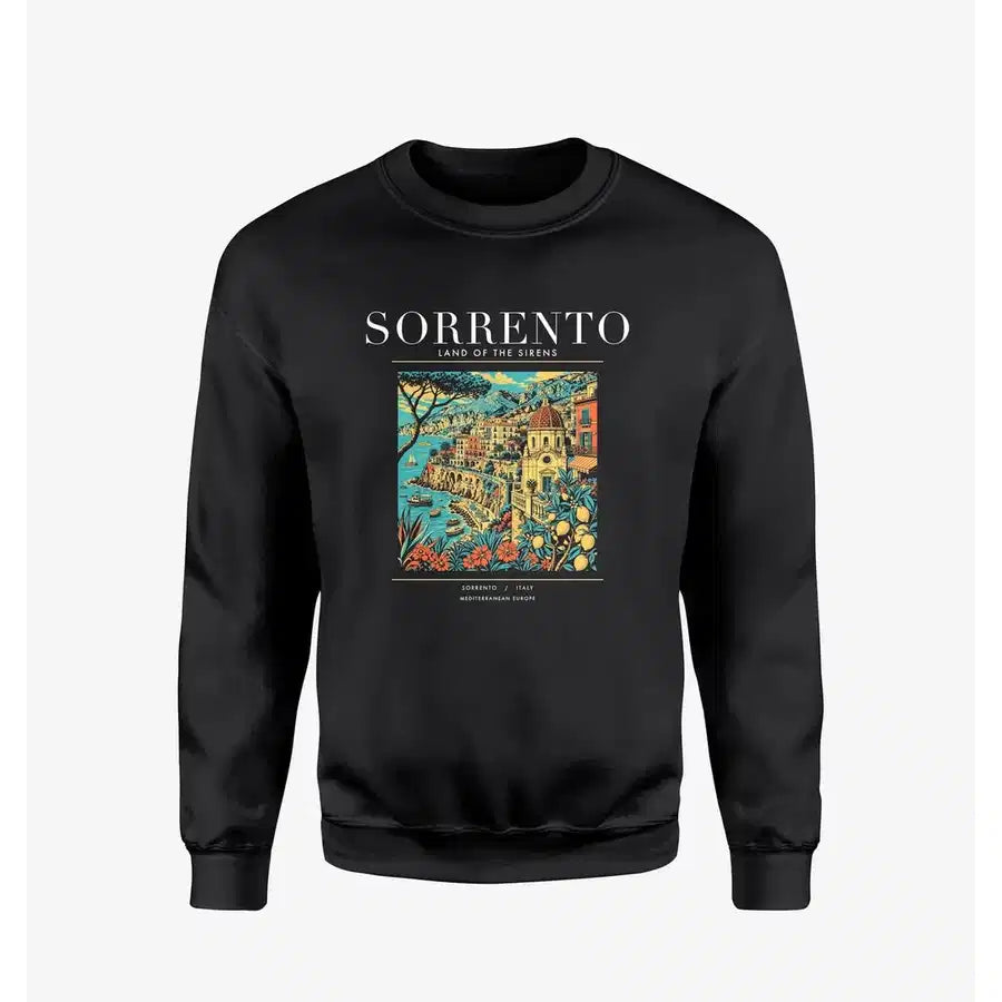 SORRENTO - Poster - Sweatshirt - Black