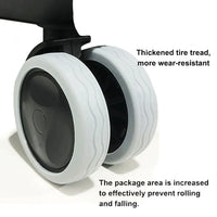 Thumbnail for 8PCS Luggage Wheels Protector Silicone Wheels Caster Shoes aviation traveller accessory in premium build.