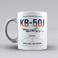 Thumbnail for KB-50J Superfortress design on white ceramic mug, double-side print