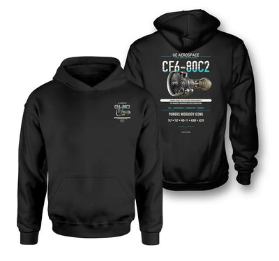 CF6-80C2 design on black hoodie