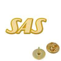 Thumbnail for SAS Airlines aviation hollow pin in polished alloy.