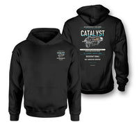 Thumbnail for CATALYST design on black hoodie