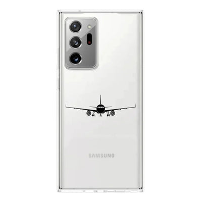 Airbus A320 Silhouette Transparent Silicone Samsung S & Note aviation print transparent Samsung Galaxy S/Note case, fits samsung.