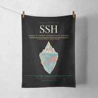 Thumbnail for Sharm El Sheikh International Airport (SSH) design on black towel