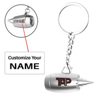 Thumbnail for Customisable TAP Portugal Airlines Jet Engine Key Chain