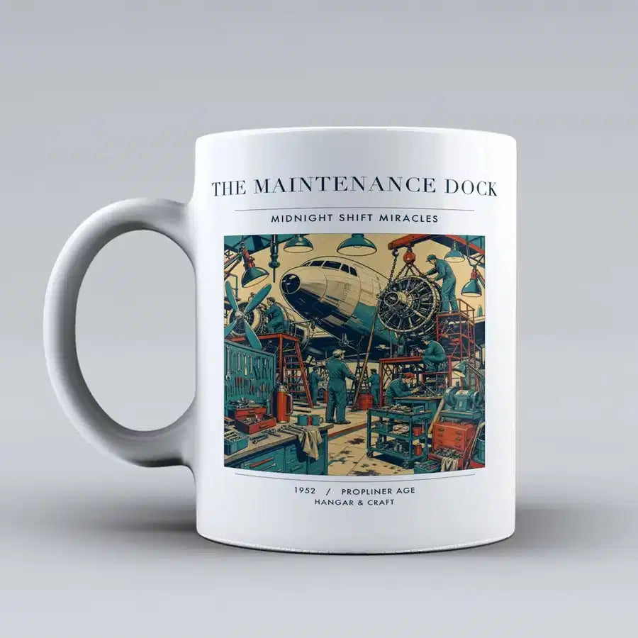 VINTAGE G4094 - The Maintenance Dock - Ceramic Mug design on white